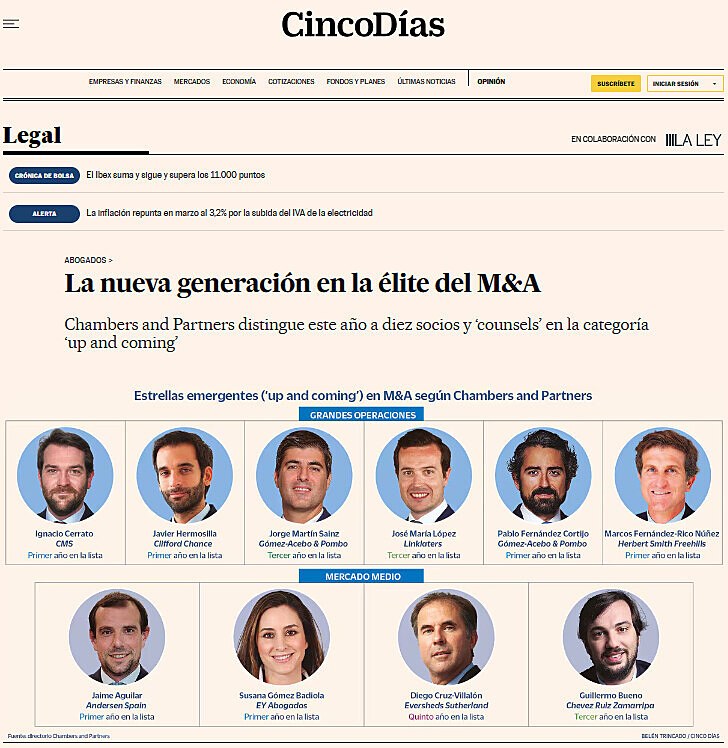 La nueva generacin en la lite del M&A